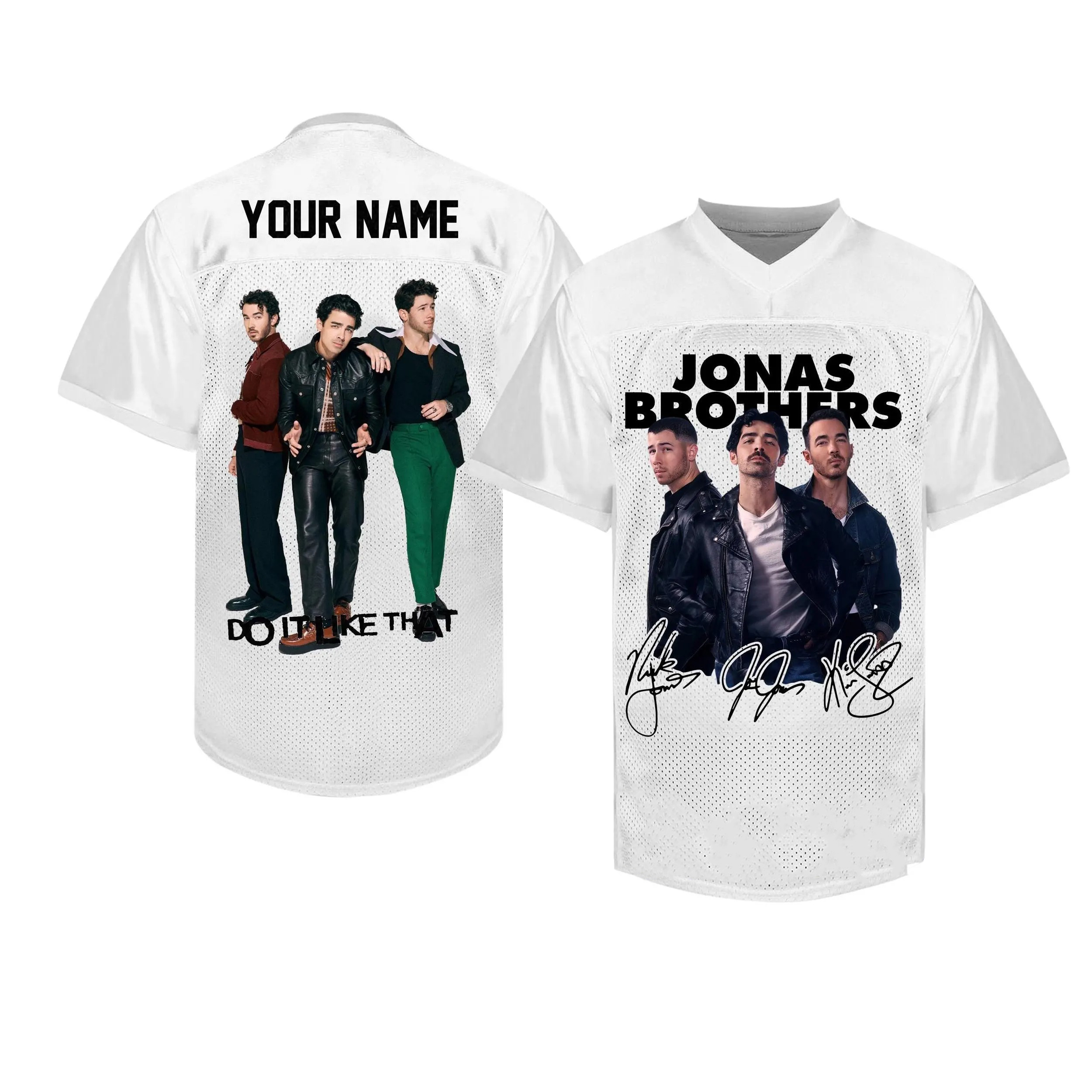 Personalized Football Jersey: Jonas 20 All-Over Print, Custom Team Jersey - Image 2