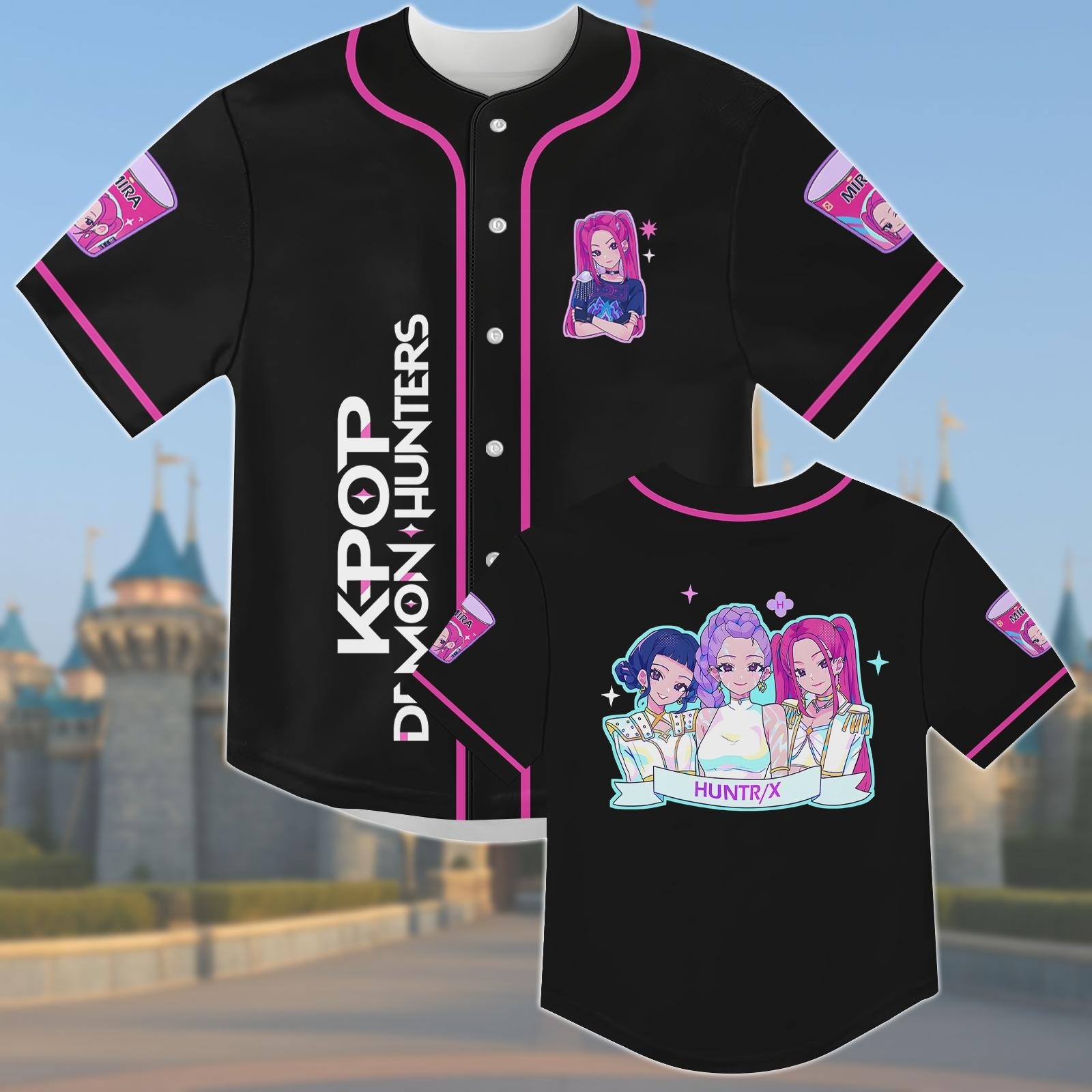 Mira Baseball Jersey, Kpop Huntrix Merch, Kpop Demon Hunter Baseball Shirt, Huntrix Shirt - Image 5