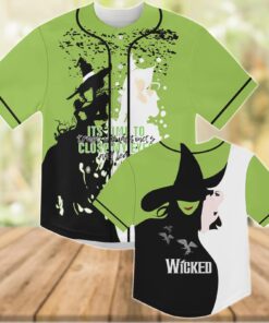 Alternative view of Wicked Baseball Jersey, Elphaba And Glinda Baseball Shirt, Broadway Musical Fan Shirt, Wicked Movie Jersey, Halloween Gifts For Her