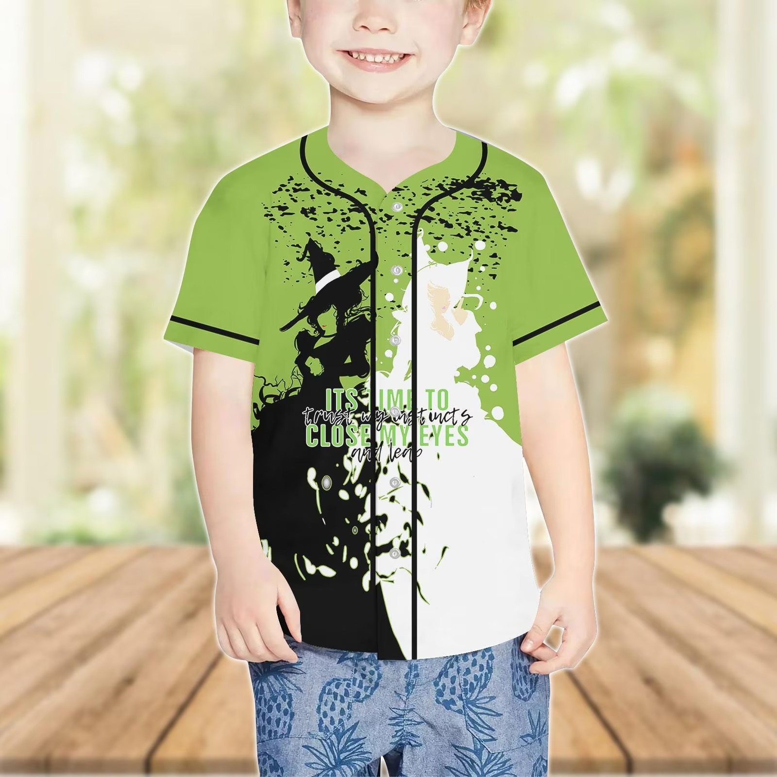 Wicked Baseball Jersey, Elphaba And Glinda Baseball Shirt, Broadway Musical Fan Shirt, Wicked Movie Jersey, Halloween Gifts For Her - Image 3