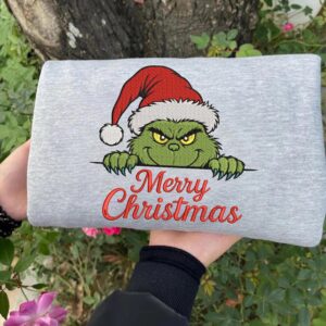 Merry Christmas Embroidery Design, Christmas Embroidery Designs Sweatshirt