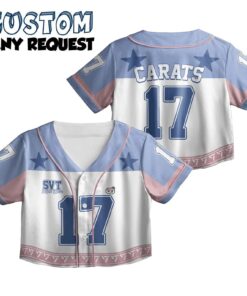 Seventeen Baseball Croptop Jersey , Seventeen Kpop Tour 2025 Jersey, Cheapmoment Concert Merch Fan Gift, Fan Made Seventeen Jersey