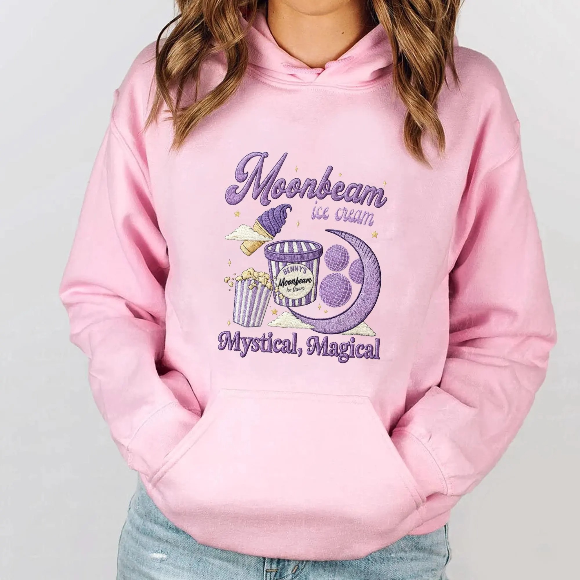 Embroidery Espon And Umbeon Matching Sweatshirt, Espon Psychic Sun And Crescent Moon Embroidery, Couple Anime Shirt - Image 4