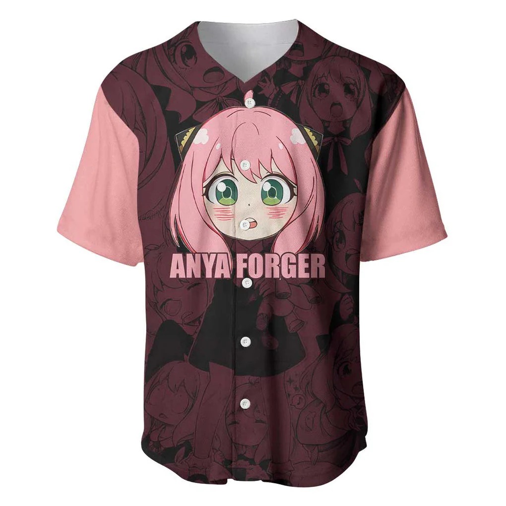 Anya - Spy x Family Baseball Jersey Anime Style - Image 2