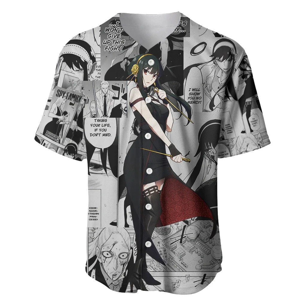 Yor Forger Spy X Family Baseball Jersey Manga Mix Anime Style - Image 2