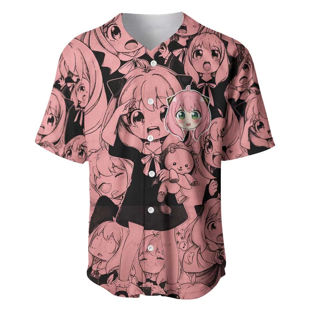 Anya Forger Bond Spy x Family Baseball Jersey Anime Mix Manga - Image 2