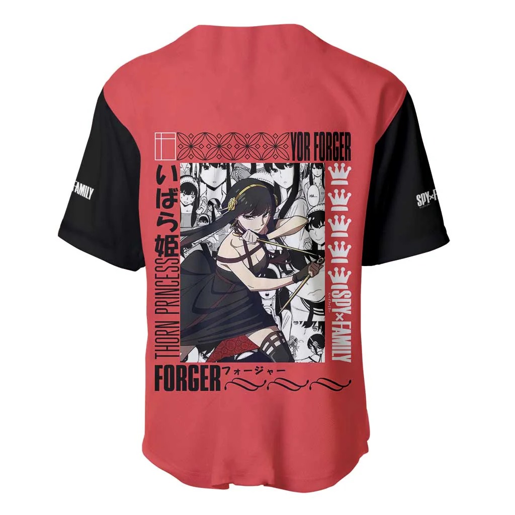 Yor Forger Spy x Family Baseball Jersey Anime Style - Image 3