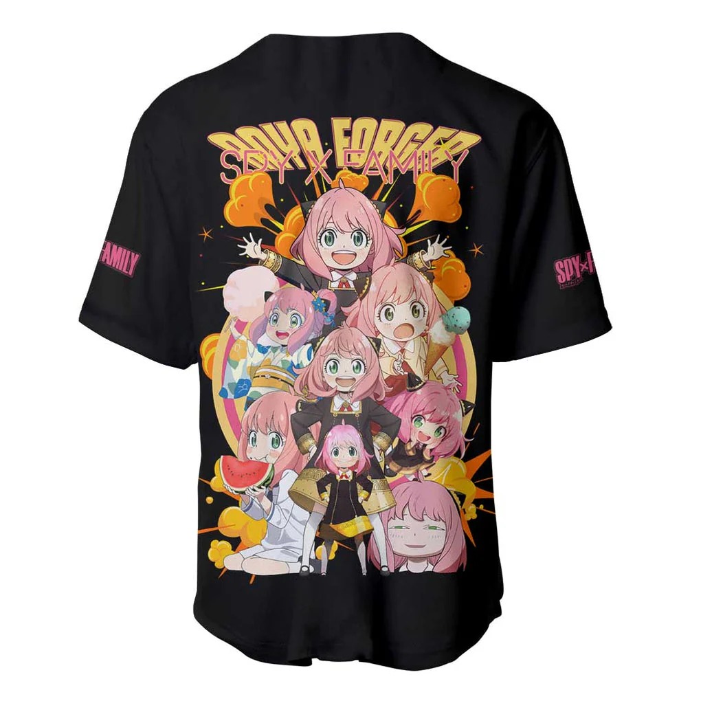 Anya Forger V2 Spy x Family Baseball Jersey Anime Style - Image 3