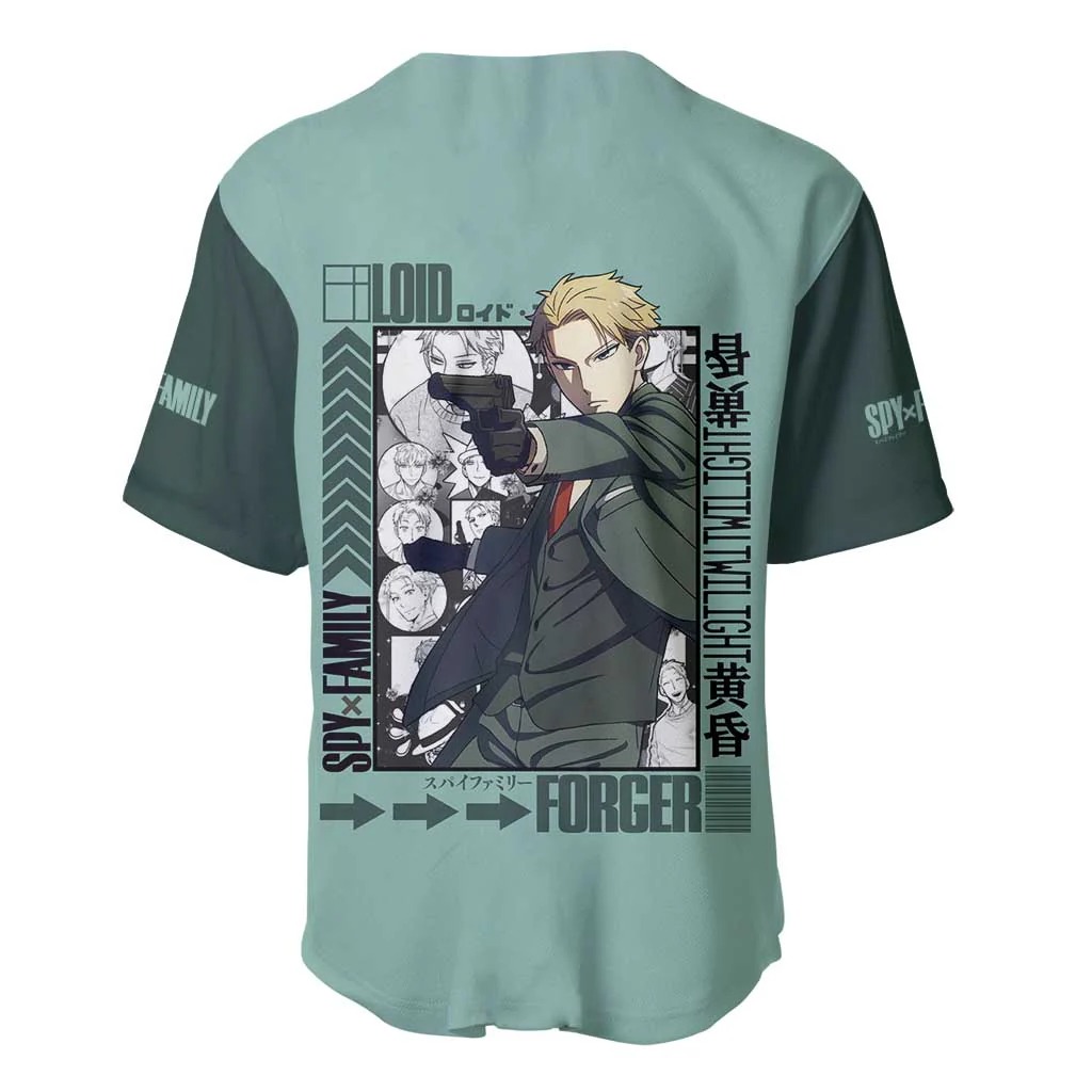 Loid Forger Spy x Family Baseball Jersey Anime Style - Image 3