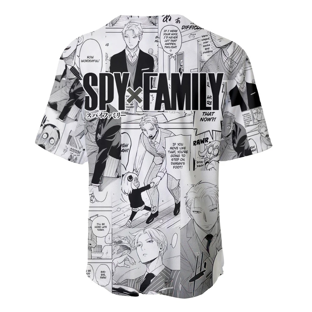 Loid Forger Spy X Family Baseball Jersey Manga Mix Anime Style - Image 3