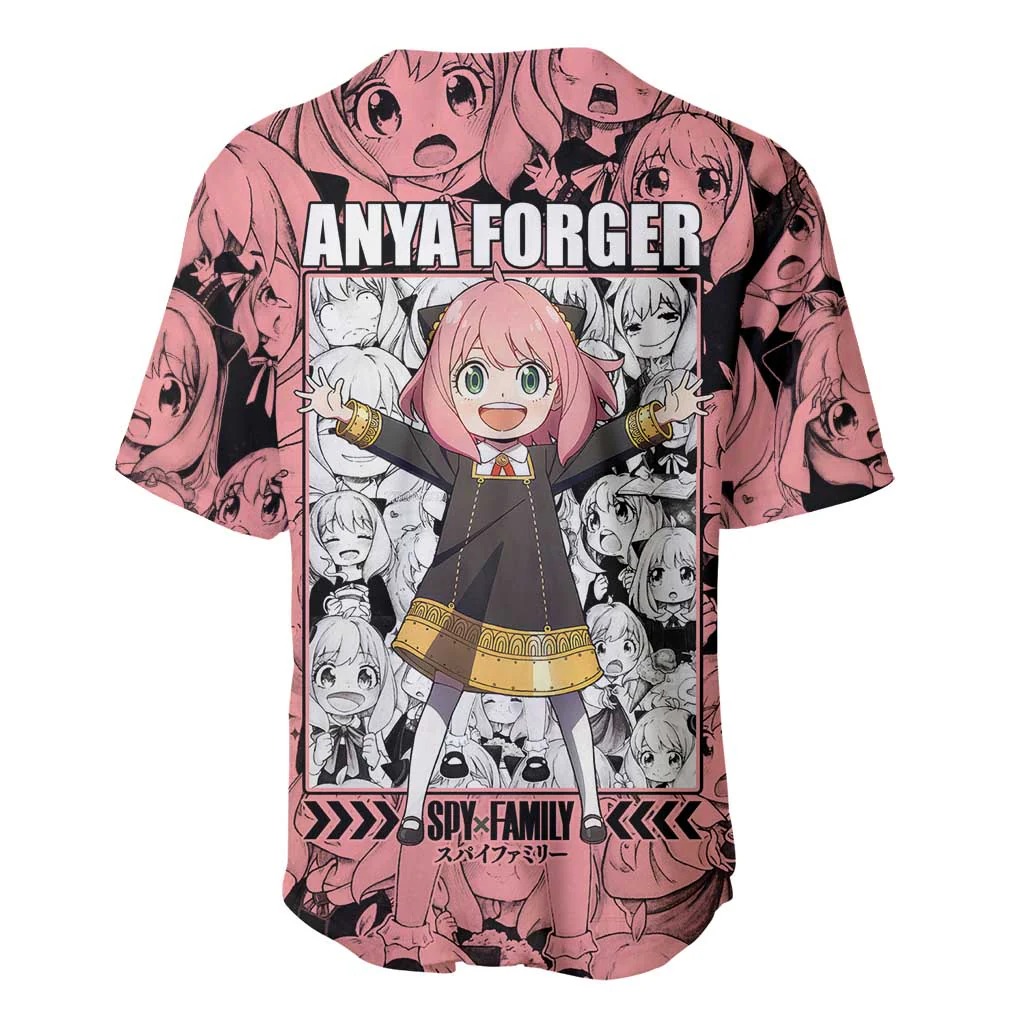 Anya Forger Bond Spy x Family Baseball Jersey Anime Mix Manga - Image 3