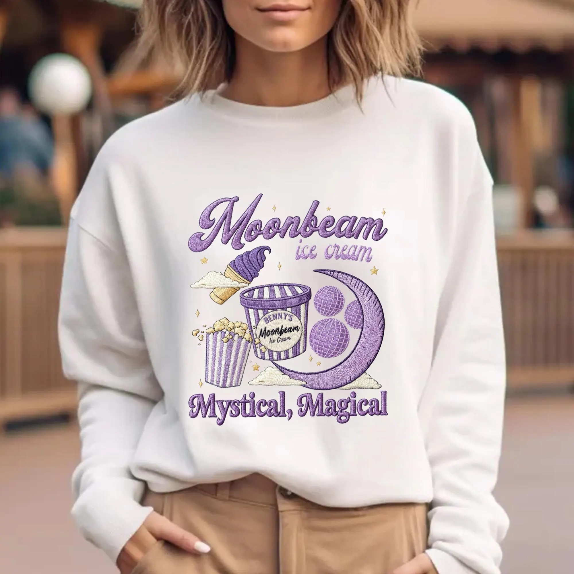 Embroidery Espon And Umbeon Matching Sweatshirt, Espon Psychic Sun And Crescent Moon Embroidery, Couple Anime Shirt - Image 6