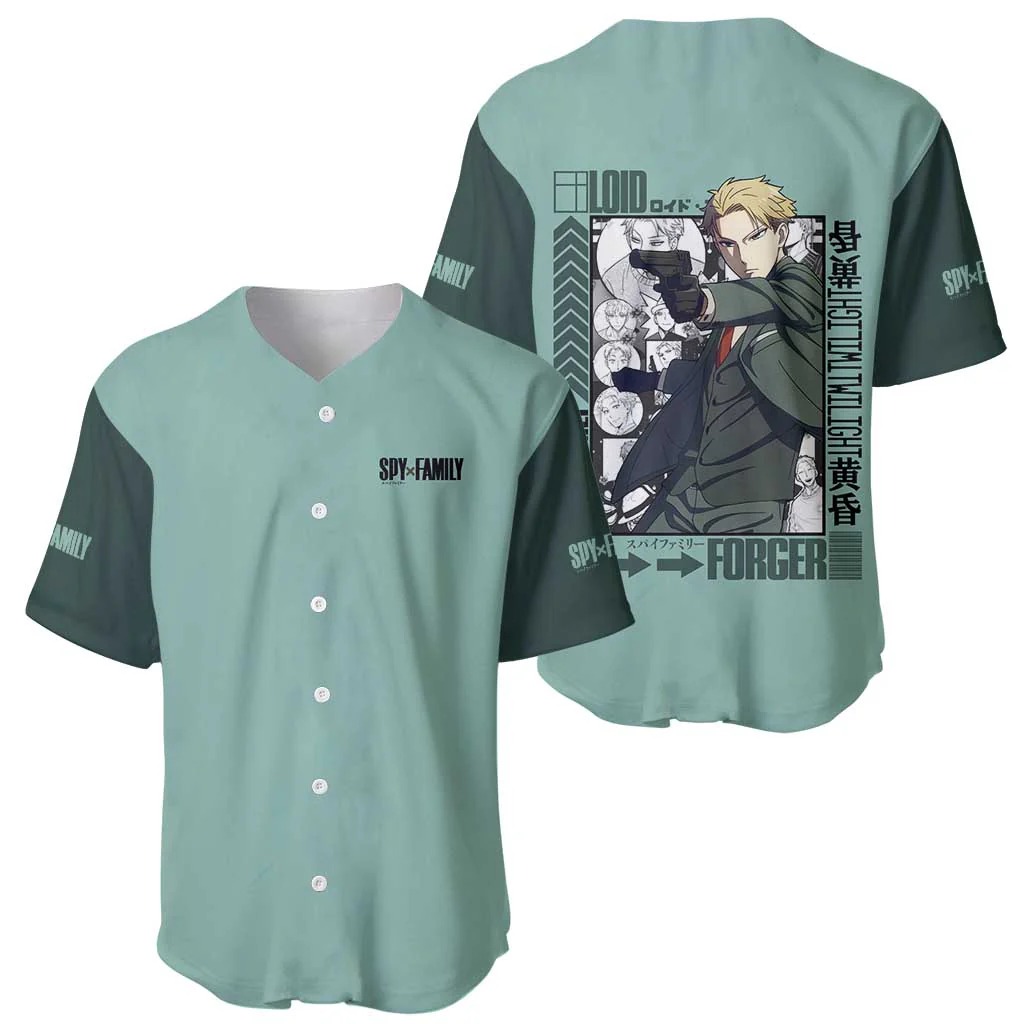 Loid Forger Spy x Family Baseball Jersey Anime Style