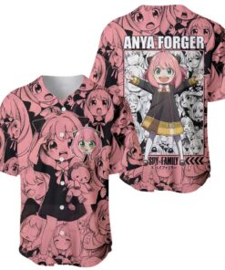 Anya Forger Bond Spy x Family Baseball Jersey Anime Mix Manga