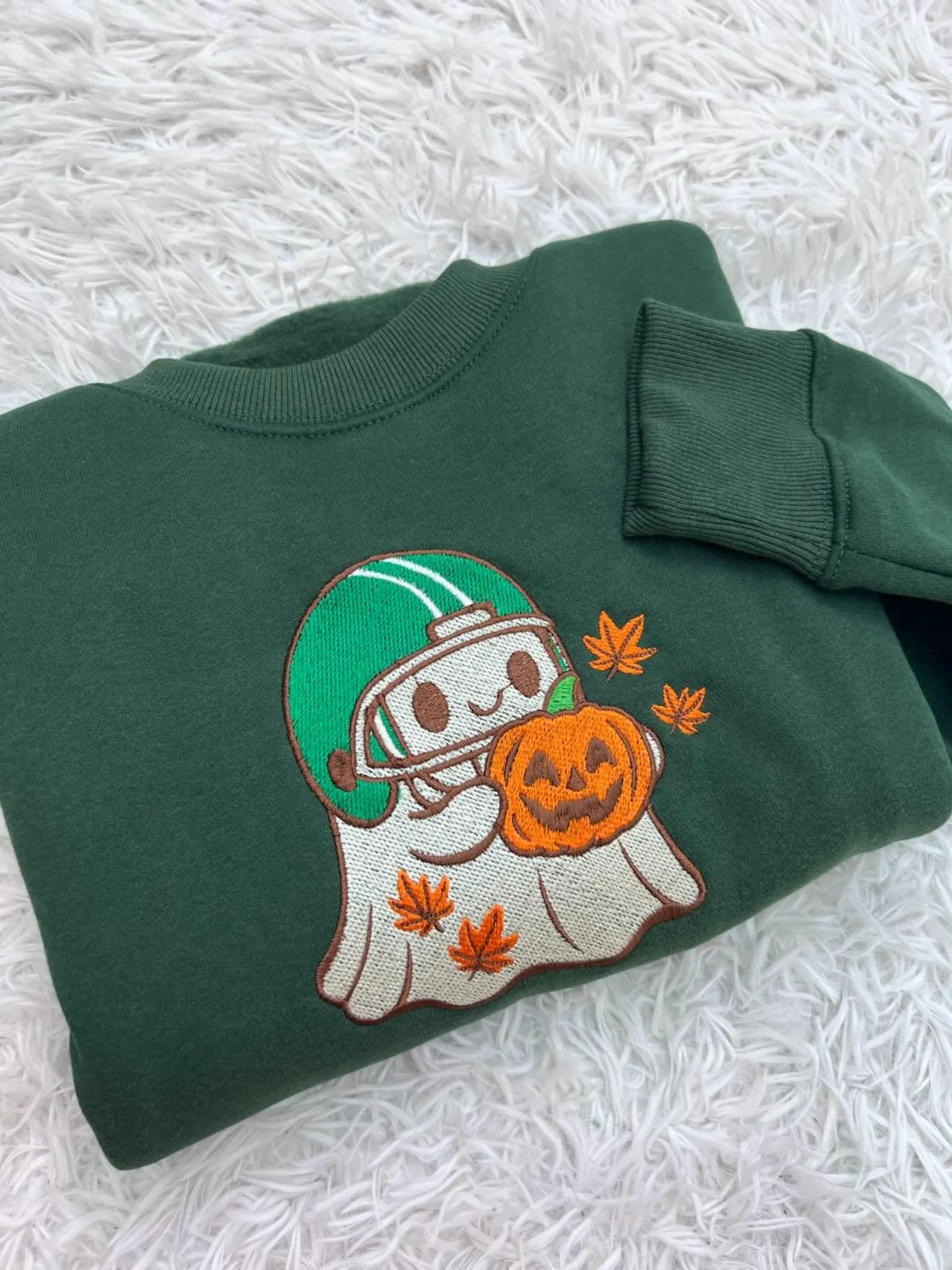 Embroidered Eagles Ghost Sweatshirt, Game Day Sweatshirt, Embroidered Game Day Sweatshirt - Image 2