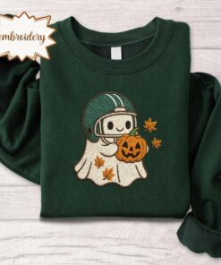 Embroidered Eagles Ghost Sweatshirt, Game Day Sweatshirt, Embroidered Game Day Sweatshirt