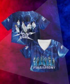 P1Harmony Crop Top Baseball Jersey