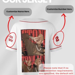 Alternative view of Custom Chris Brown Breezy Bowl XX Tour 2025 Jersey, Breezy Bowl Jersey, Chris Brown Jersey