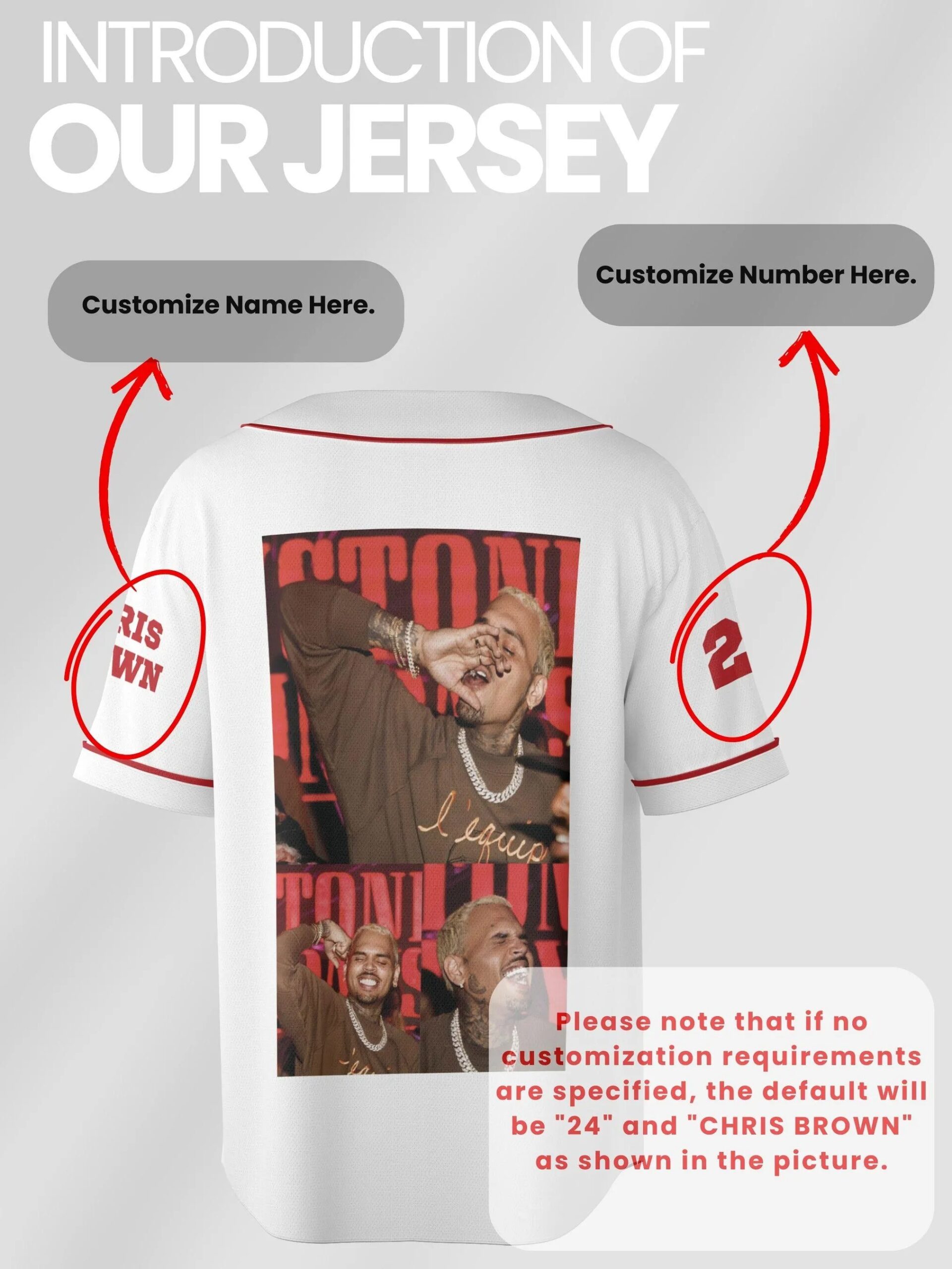 Custom Chris Brown Breezy Bowl XX Tour 2025 Jersey, Breezy Bowl Jersey, Chris Brown Jersey - Image 2