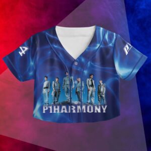 Alternative view of P1Harmony Crop Top Baseball Jersey