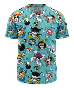 Alternative view of Strawhats Jolly Roger One Piece Baseball Jersey