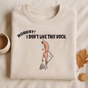 Embroidered Marcus The Worm Sweatshirt: Funny Meme Brain Rot