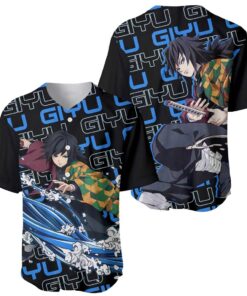 Tomioka Giyu - Demon Slayer Baseball Jersey Anime Japan Style