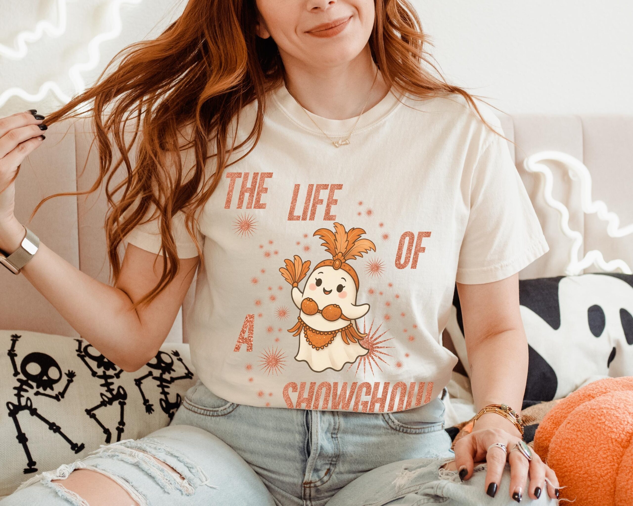 Showghoul Halloween T-Shirt: Funny Ghost Graphic Tee - Image 3