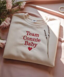 Embroidered The Summer I Turned Pretty 'Team Connie Baby' Conrad Fisher Shirt, Cozy aesthetic crewneck for fans, Friends or cute gift lovers