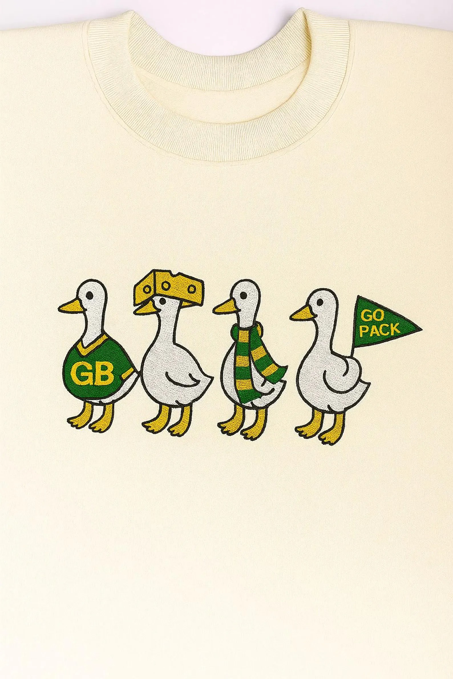 Embroidered Vintage Green Bay Football Silly Goose Sweatshirt, Packers sweatshirt, Game Day Sweatshirt - Image 3