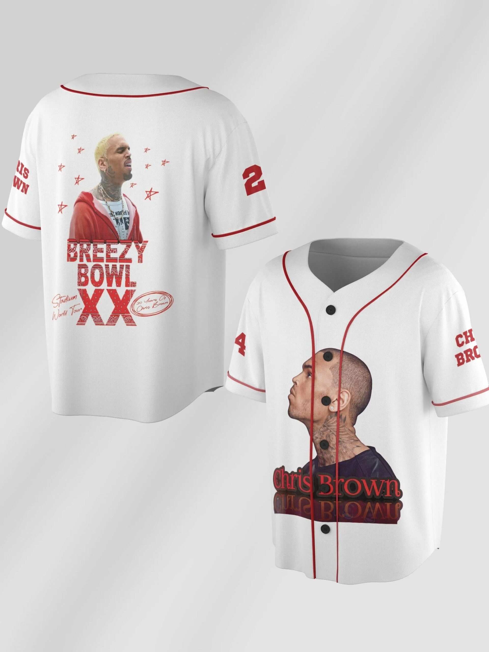 Chris Brown Breezy Bowl XX Tour 2025 Jersey, Chris Brown Jersey, Breezy Bowl Jersey - Image 7