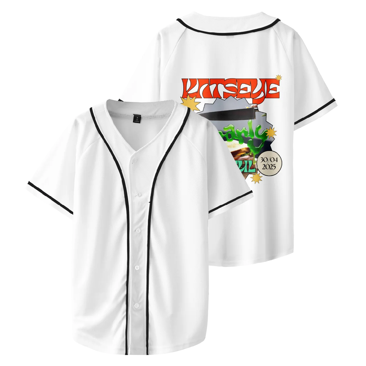 Katseye Merch Beautiful Chaos Photos Baseball Shirt Unisex T-Shirt, Custom Color Jersey