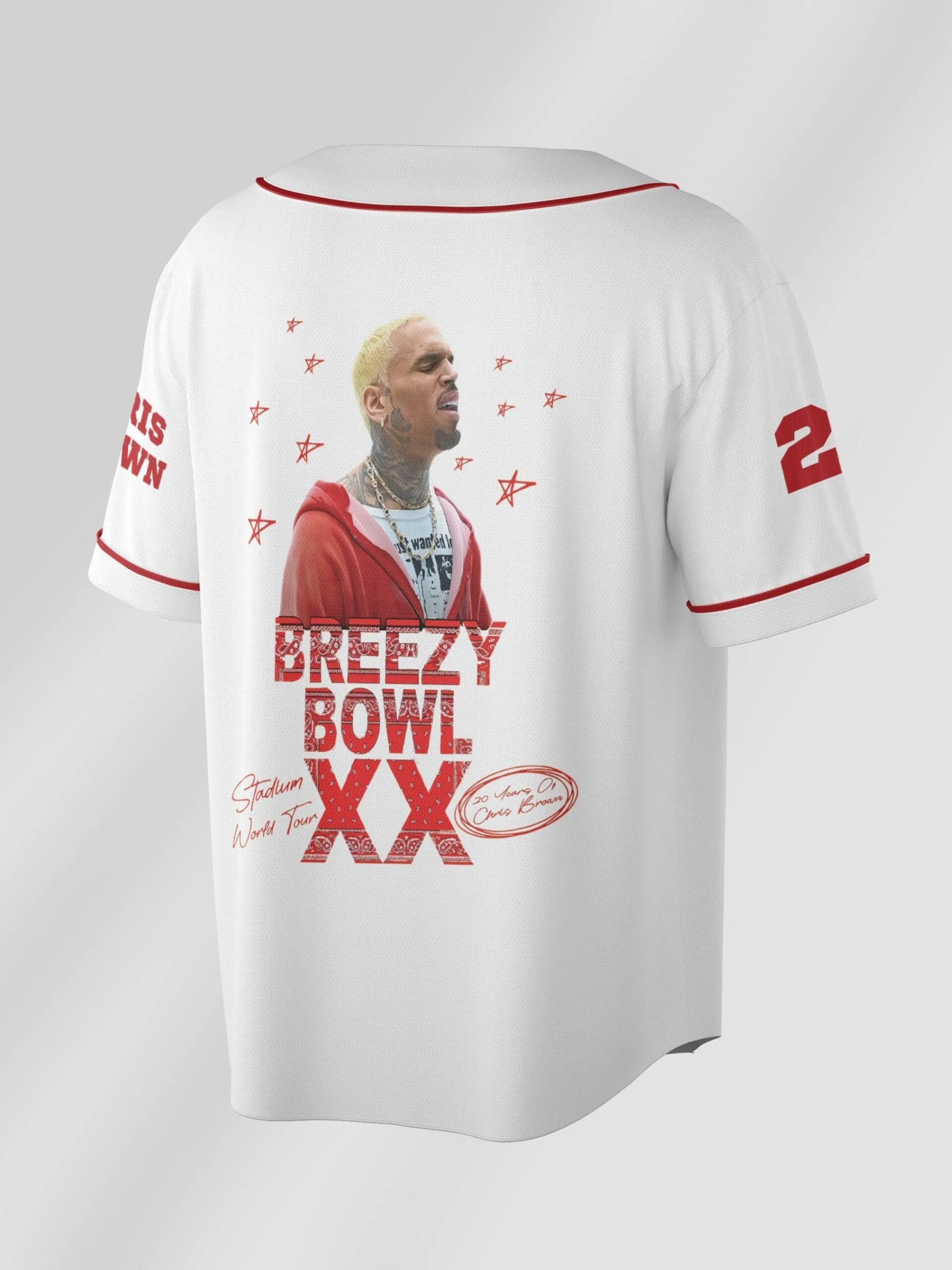 Chris Brown Breezy Bowl XX Tour 2025 Jersey, Chris Brown Jersey, Breezy Bowl Jersey - Image 6