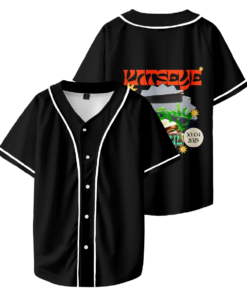 Alternative view of Katseye Merch Beautiful Chaos Photos Baseball Shirt Unisex T-Shirt, Custom Color Jersey