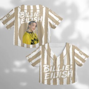 Billie Eilish Baseball Jersey - Custom Name or Number