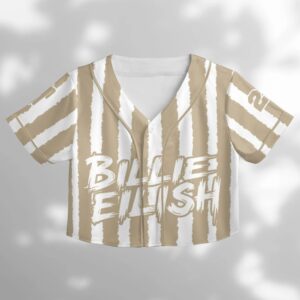 Alternative view of Billie Eilish Baseball Jersey - Custom Name or Number