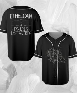 Ethel Cain "FAMOUS LAST WORDS" Baseball jersey, Ethel Cain Fan Merchandise, Ethel Cain Music-Themed Apparel