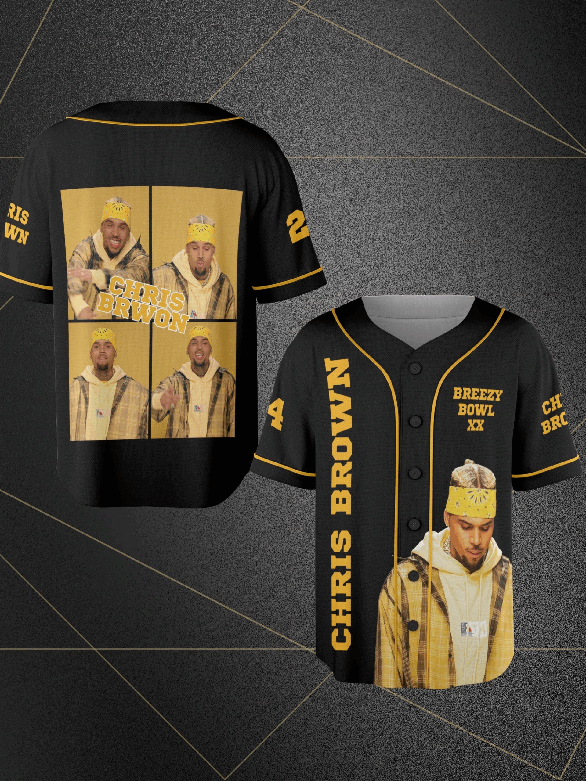 Chris Brown Breezy Bowl XX Tour 2025 Jersey, Breezy Bowl Jersey, Chris Brown Jersey - Image 2
