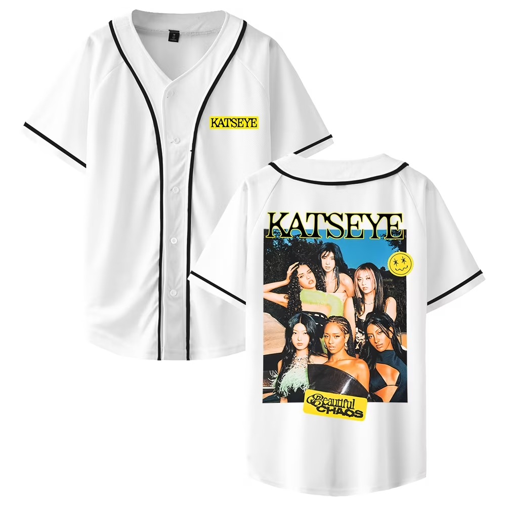 Custom Color Kpop Katseye Beautiful Chaos Merch Baseball Jersey - Image 5