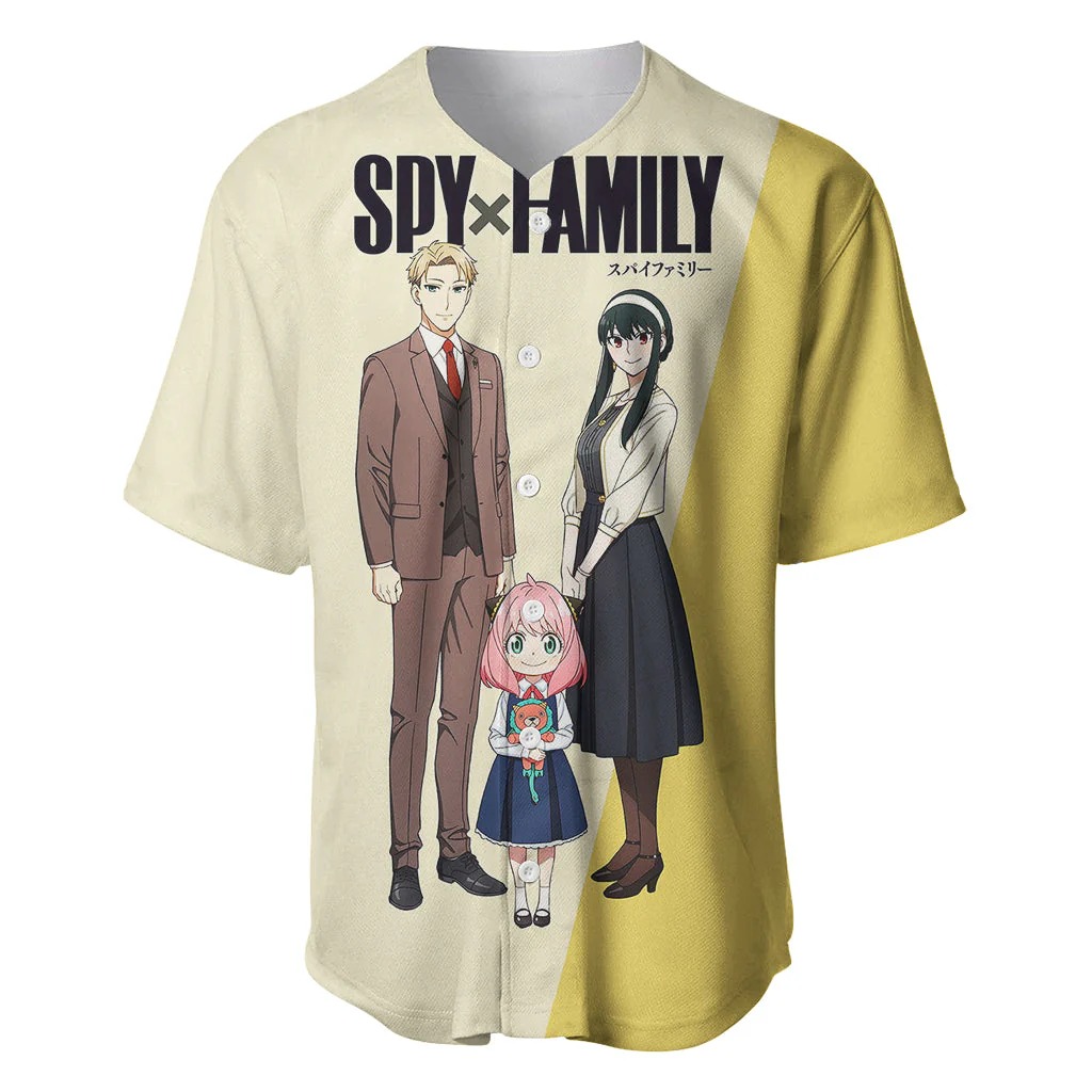 SpyxFamily Golden Baseball Jersey Basic Style - Image 2