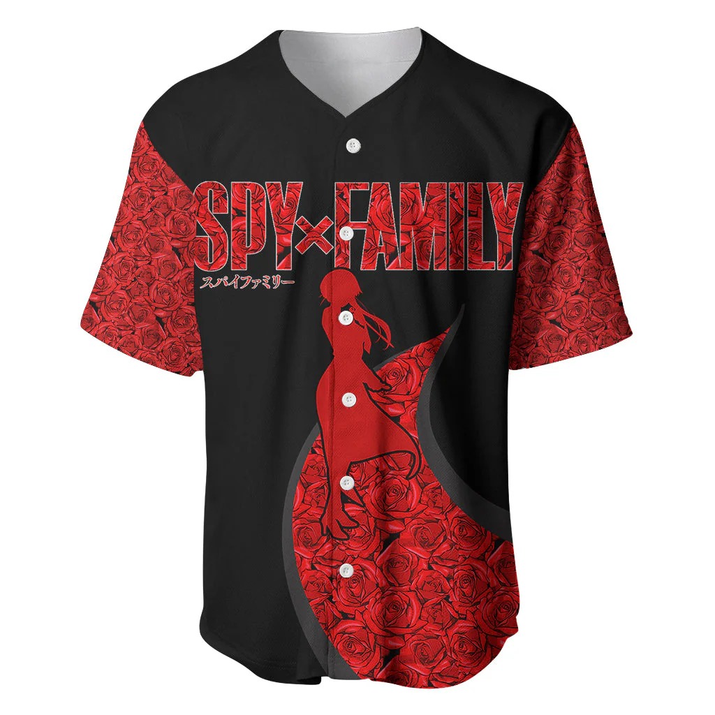 SpyxFamily Baseball Jersey Thorn Princess Red Roses - Image 2