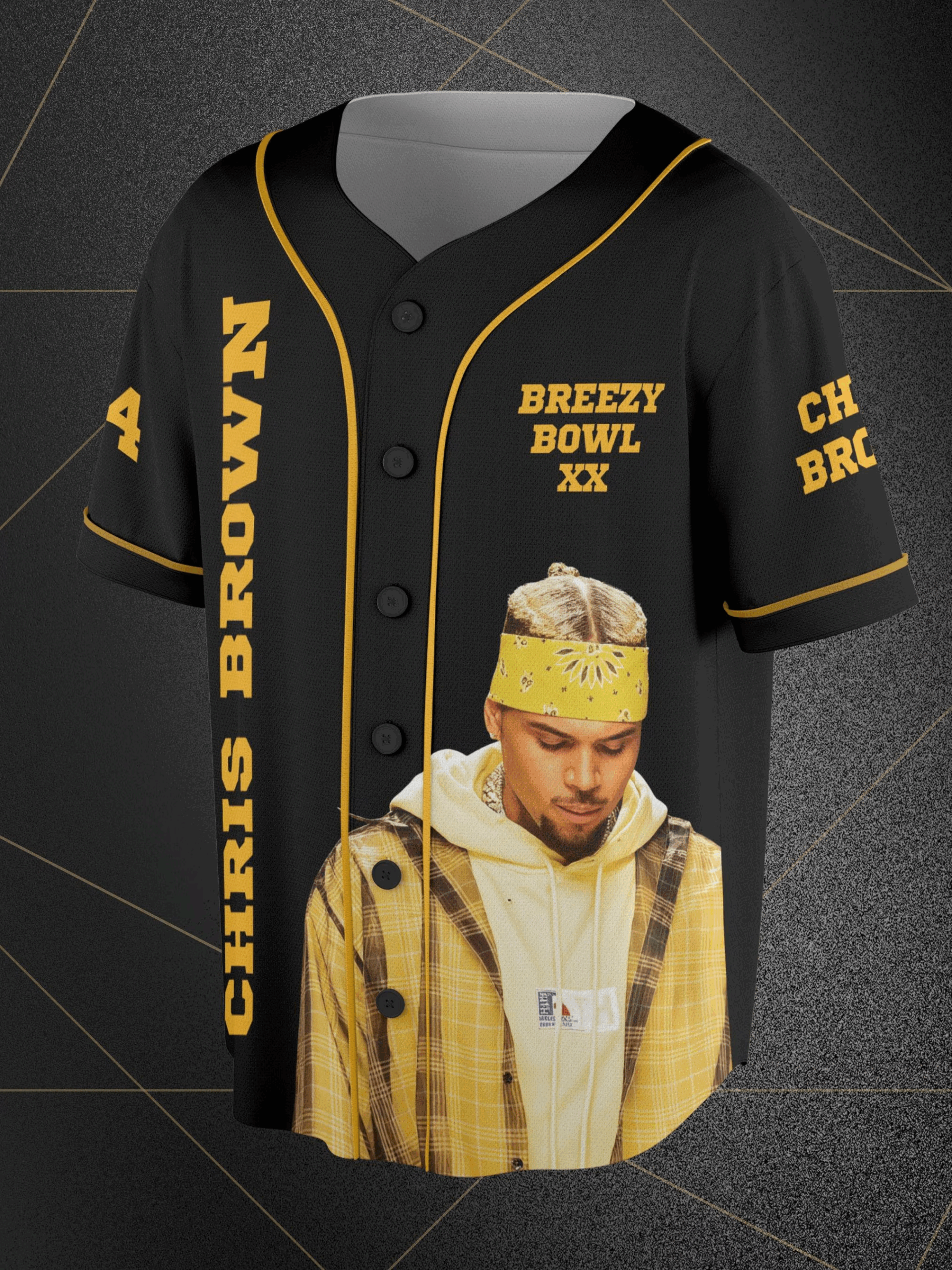 Chris Brown Breezy Bowl XX Tour 2025 Jersey, Breezy Bowl Jersey, Chris Brown Jersey - Image 3