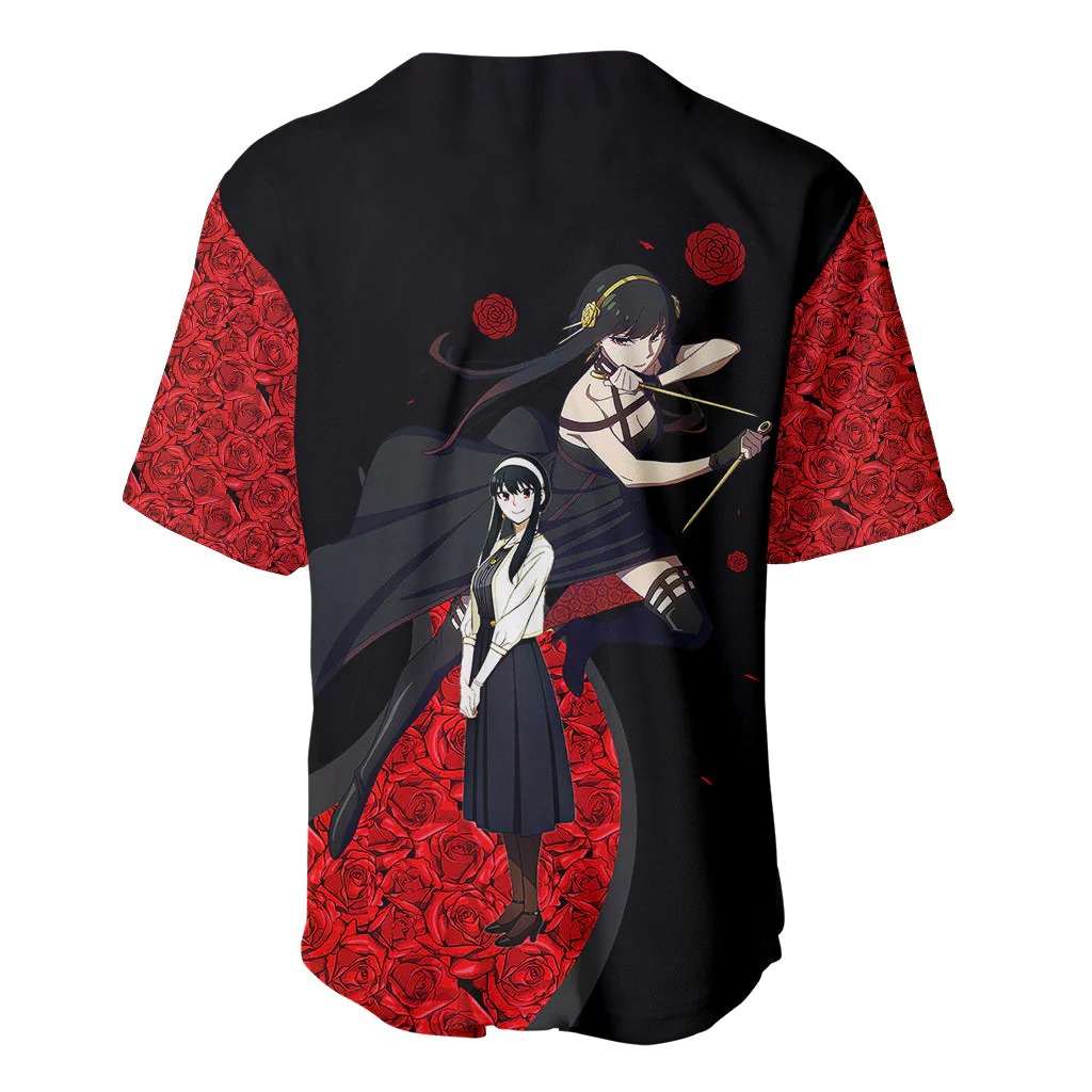 SpyxFamily Baseball Jersey Thorn Princess Red Roses - Image 3
