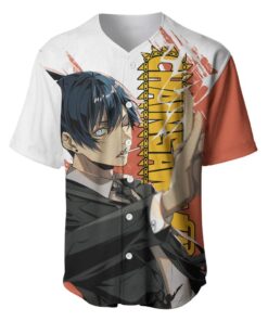 Alternative view of Aki Hayakawa Baseball Jersey Chainsaw Man