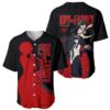 Yor Foger SpyxFamily Baseball Jersey Black And Roses Anime Style
