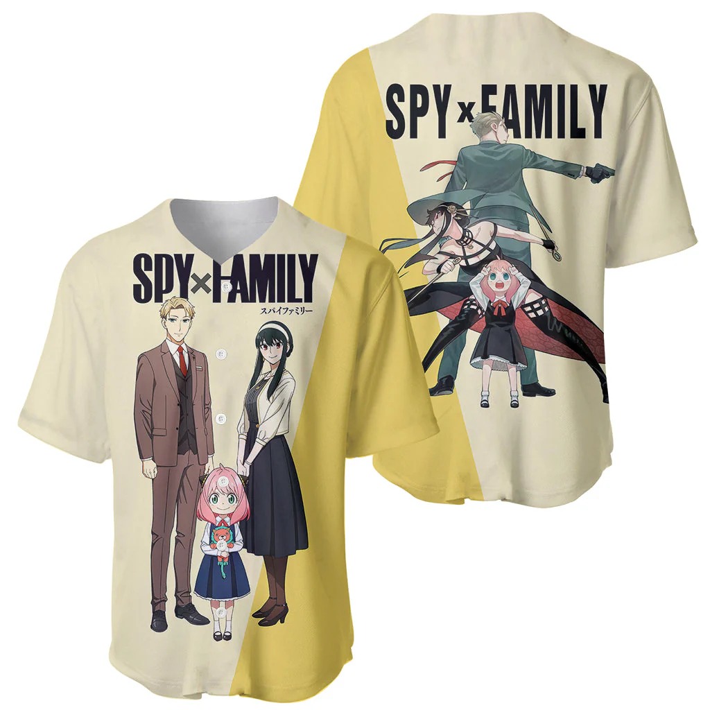 SpyxFamily Golden Baseball Jersey Basic Style