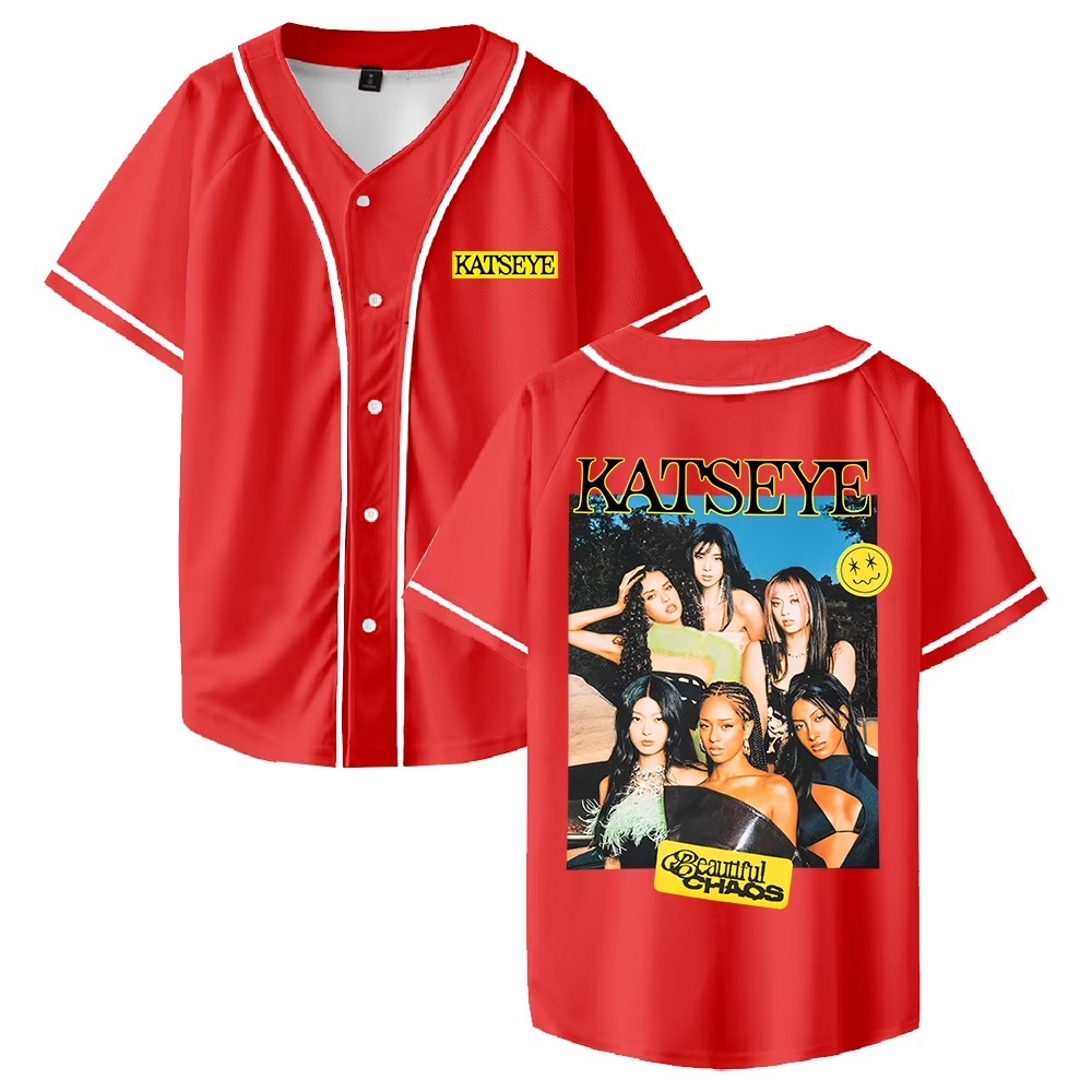 Custom Color Kpop Katseye Beautiful Chaos Merch Baseball Jersey - Image 6