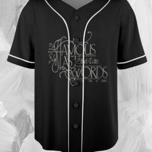 Alternative view of Ethel Cain "FAMOUS LAST WORDS" Baseball jersey, Ethel Cain Fan Merchandise, Ethel Cain Music-Themed Apparel