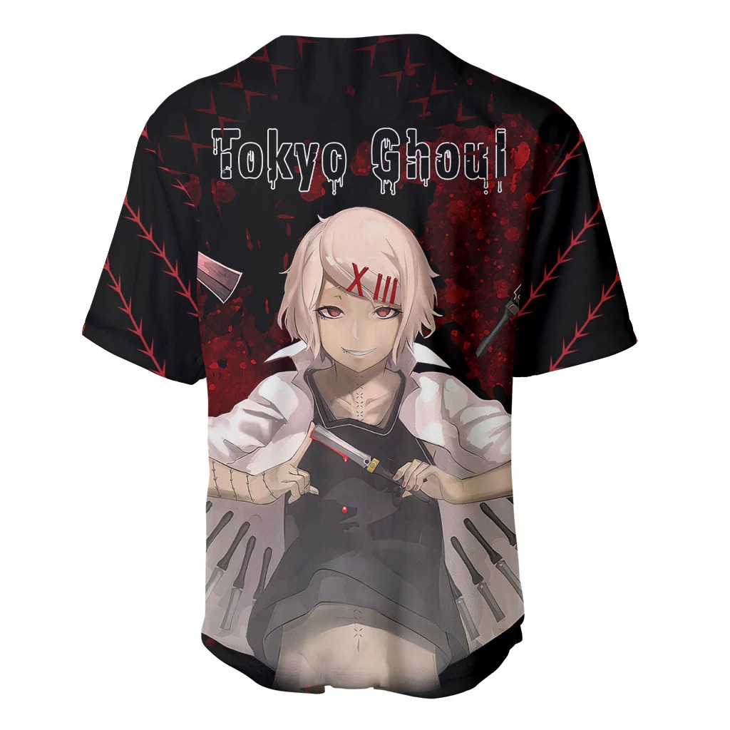 Juuzou Suzuya - Tokyo Ghoul Baseball Jersey Anime Grunge Style - Image 3