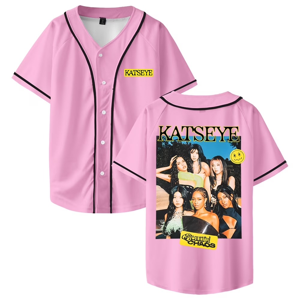 Custom Color Kpop Katseye Beautiful Chaos Merch Baseball Jersey - Image 7